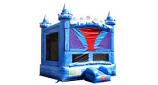 Blue and White Castle Bounce House $179