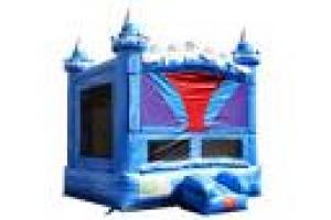 Blue and White Castle Bounce House $179